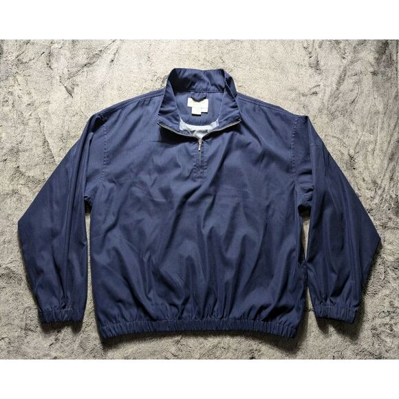 Eddie Bauer Jackets & Blazers - Eddie Bauer Long Sleeve 1/4 Zip Windbreaker Women's Size Large Blue